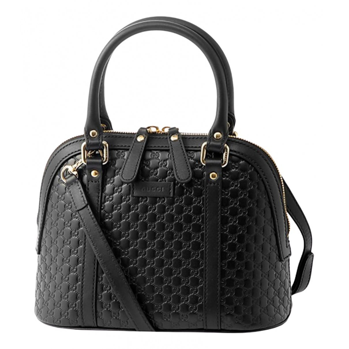 Gucci black leather handbag