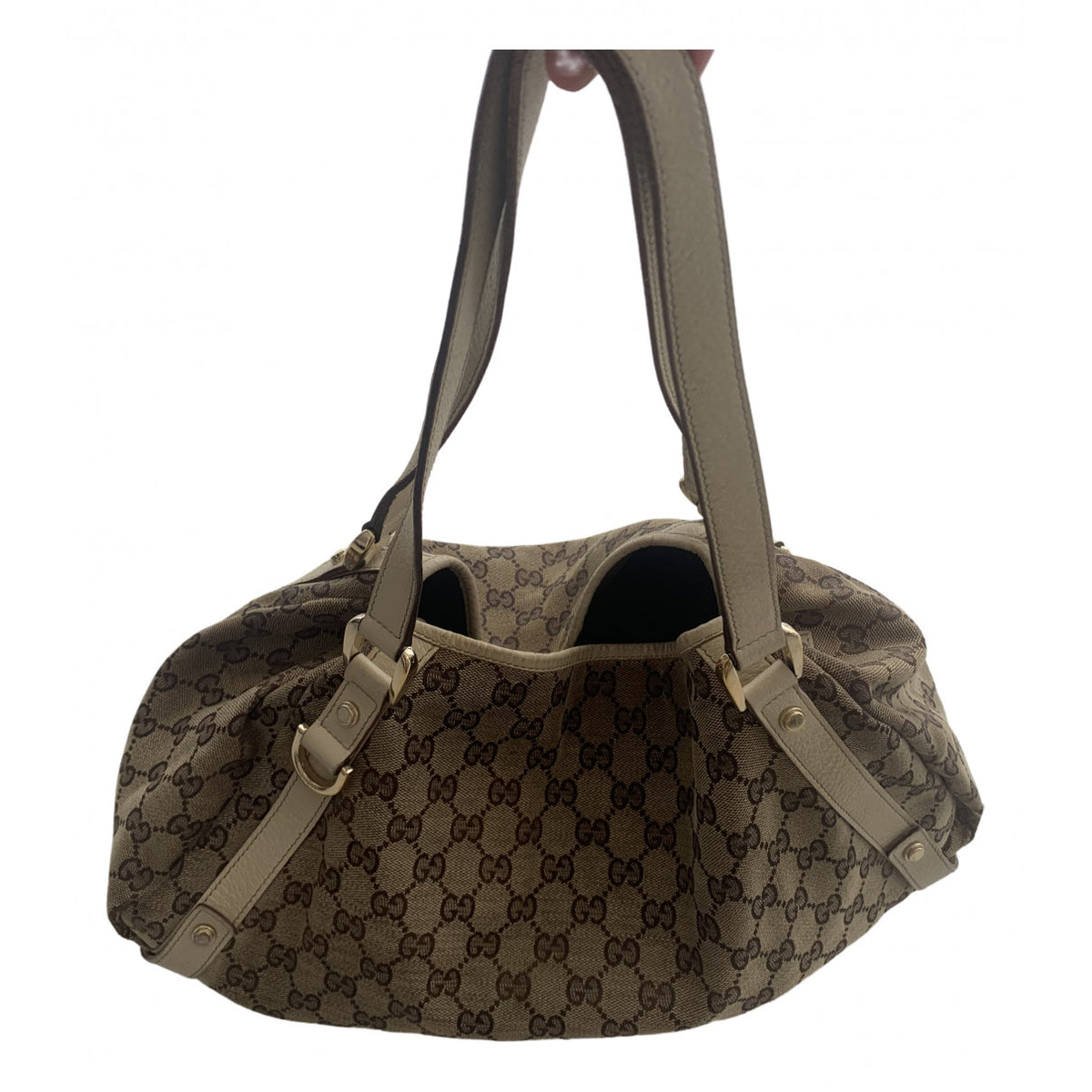 Gucci beige cloth handbag