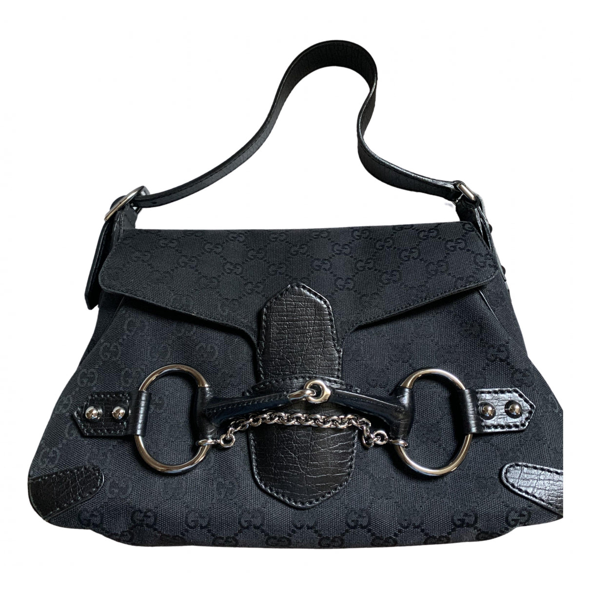 Gucci black cloth handbag
