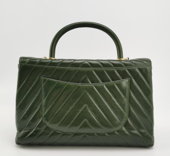 Chanel Coco Handle Bag Maxi Green