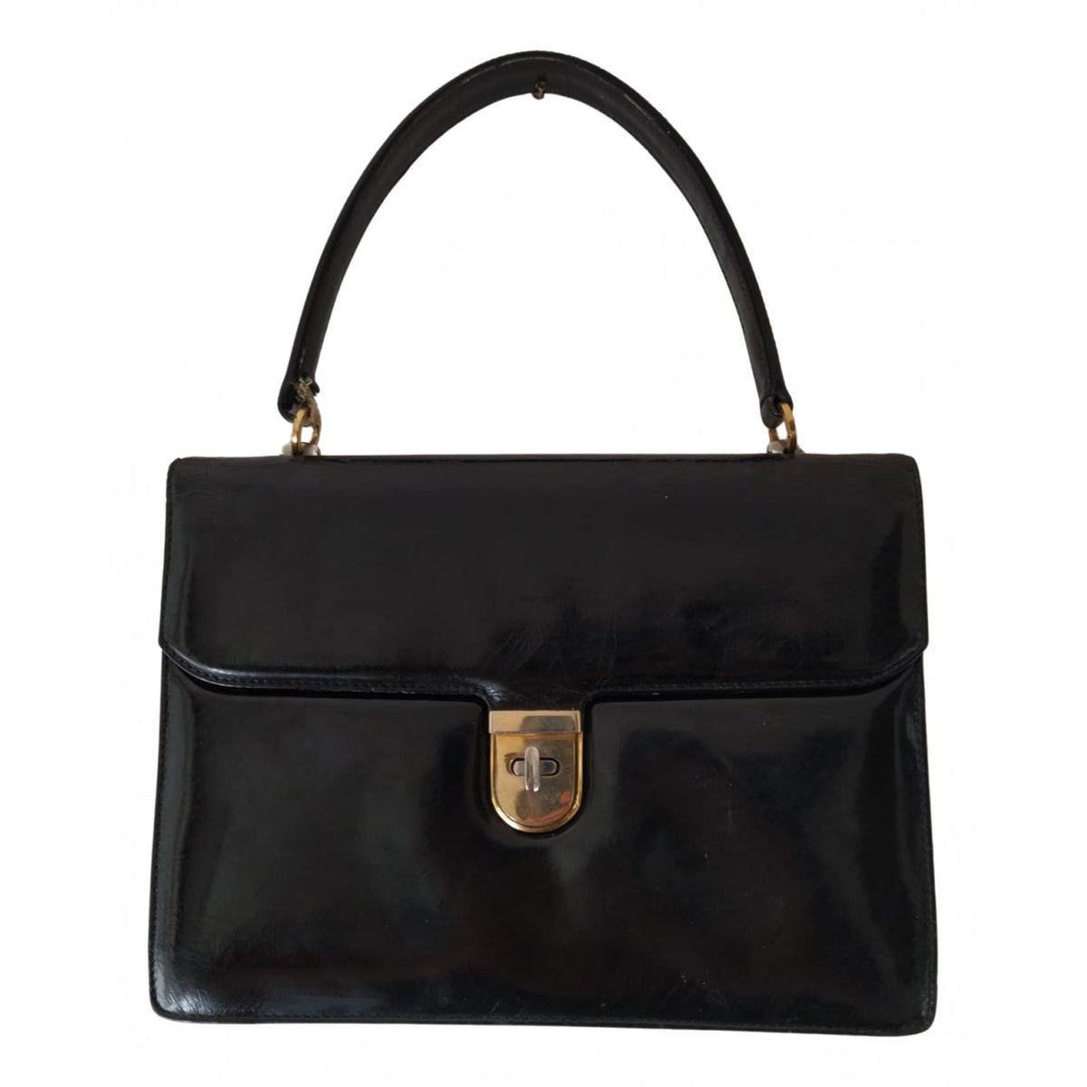 Gucci black leather handbag
