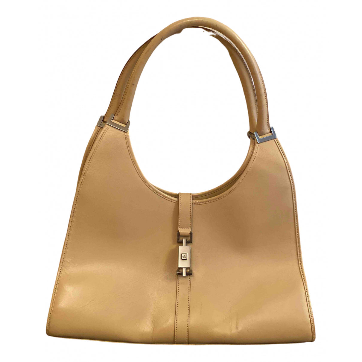 Gucci jackie vintage beige leather handbag