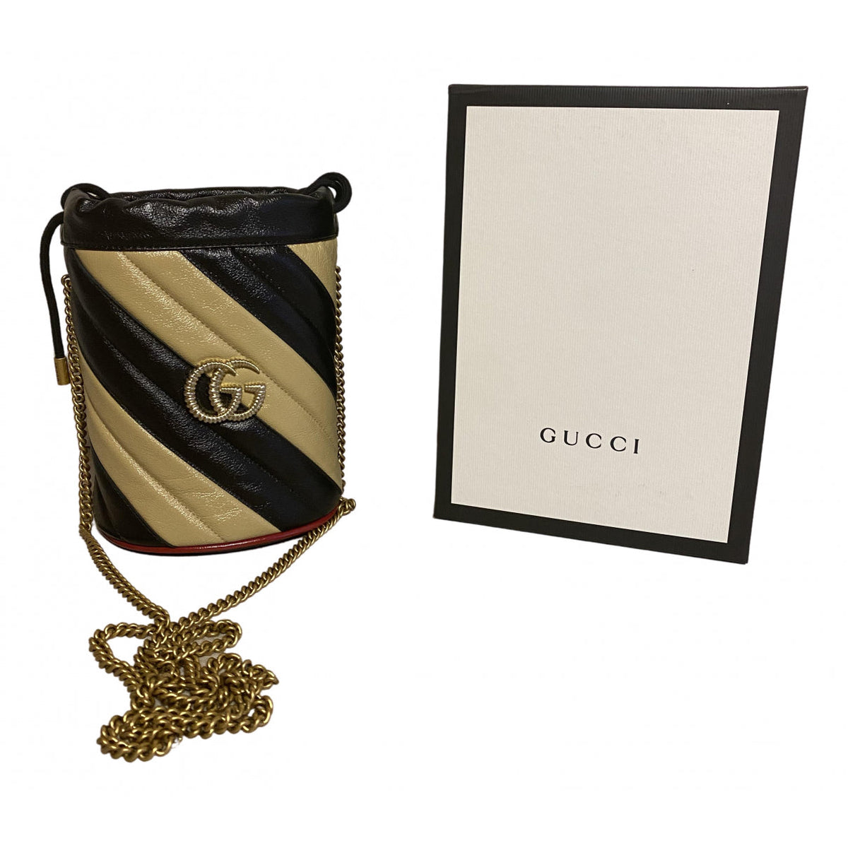 Gucci marmont multicolour leather handbag