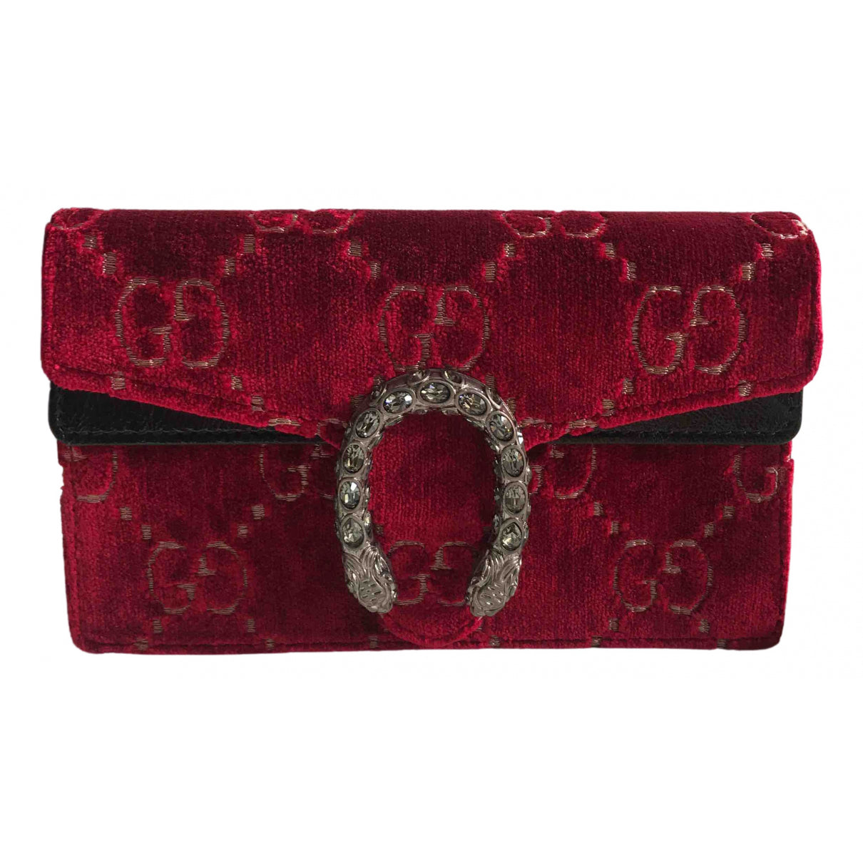 Gucci dionysus red velvet handbag