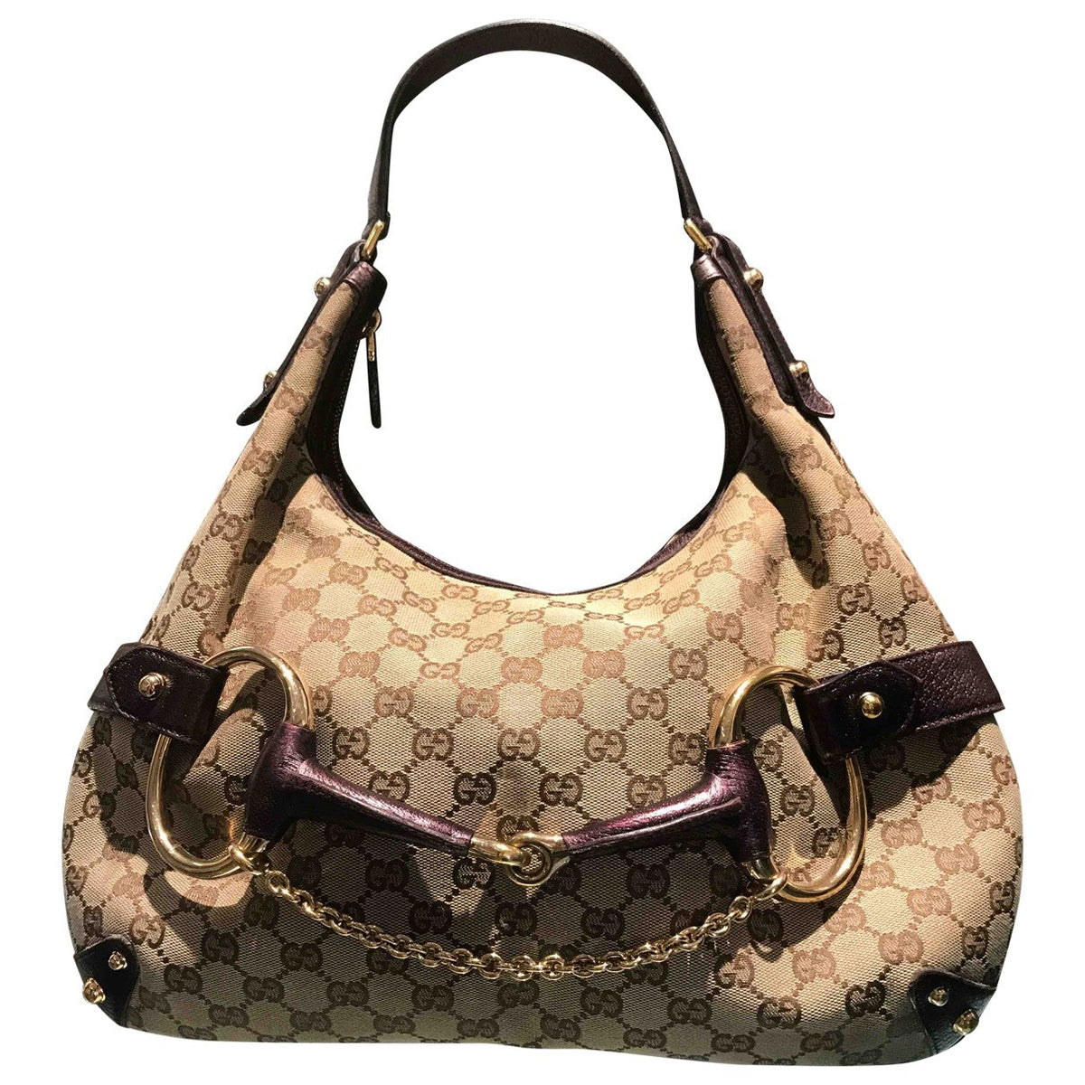 Gucci beige cloth handbag