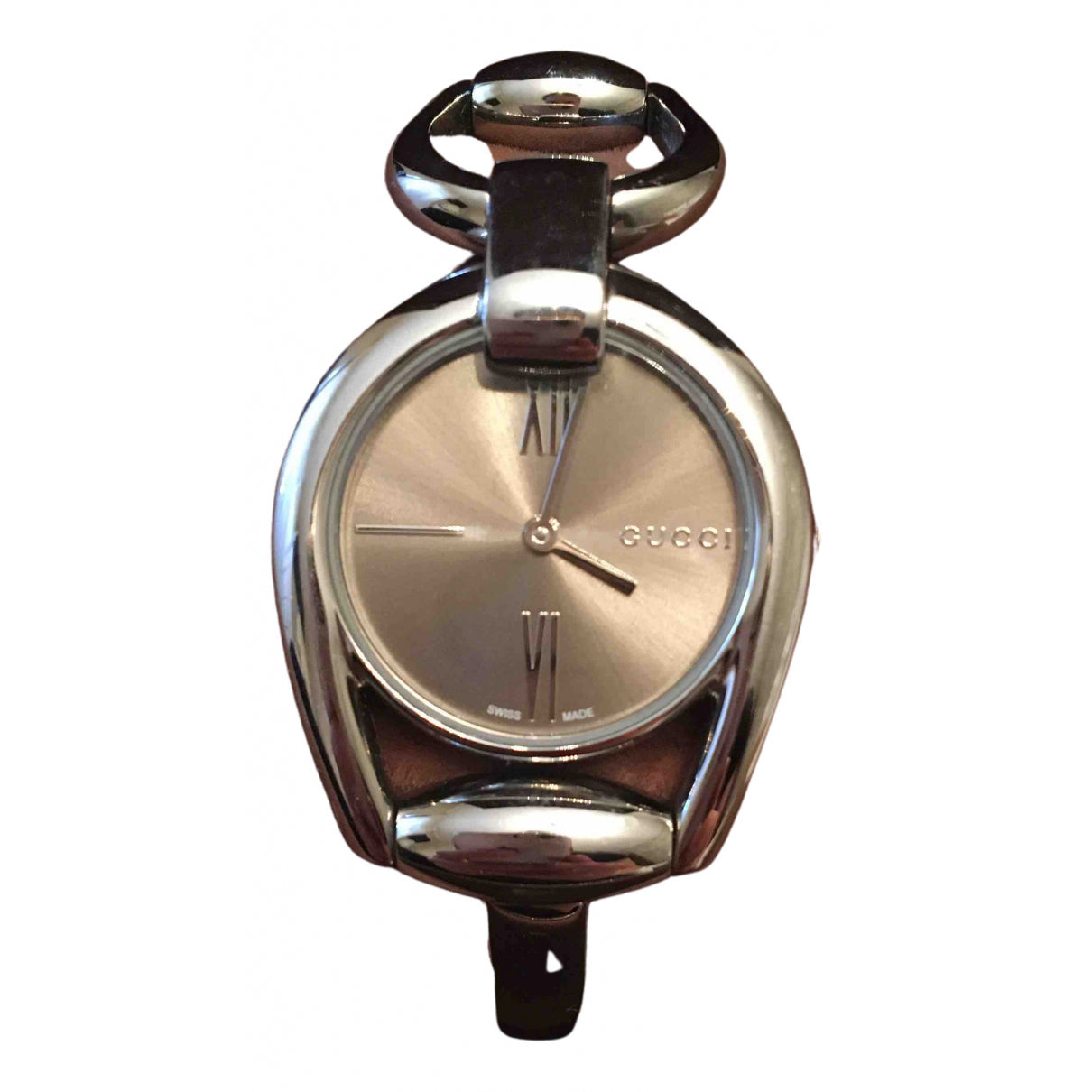 Gucci silver steel watch