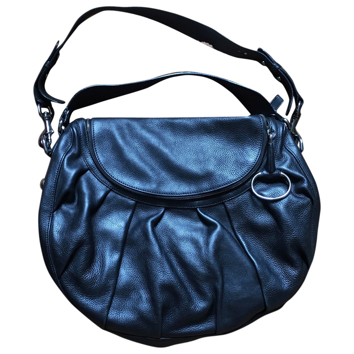 Gucci black leather handbag