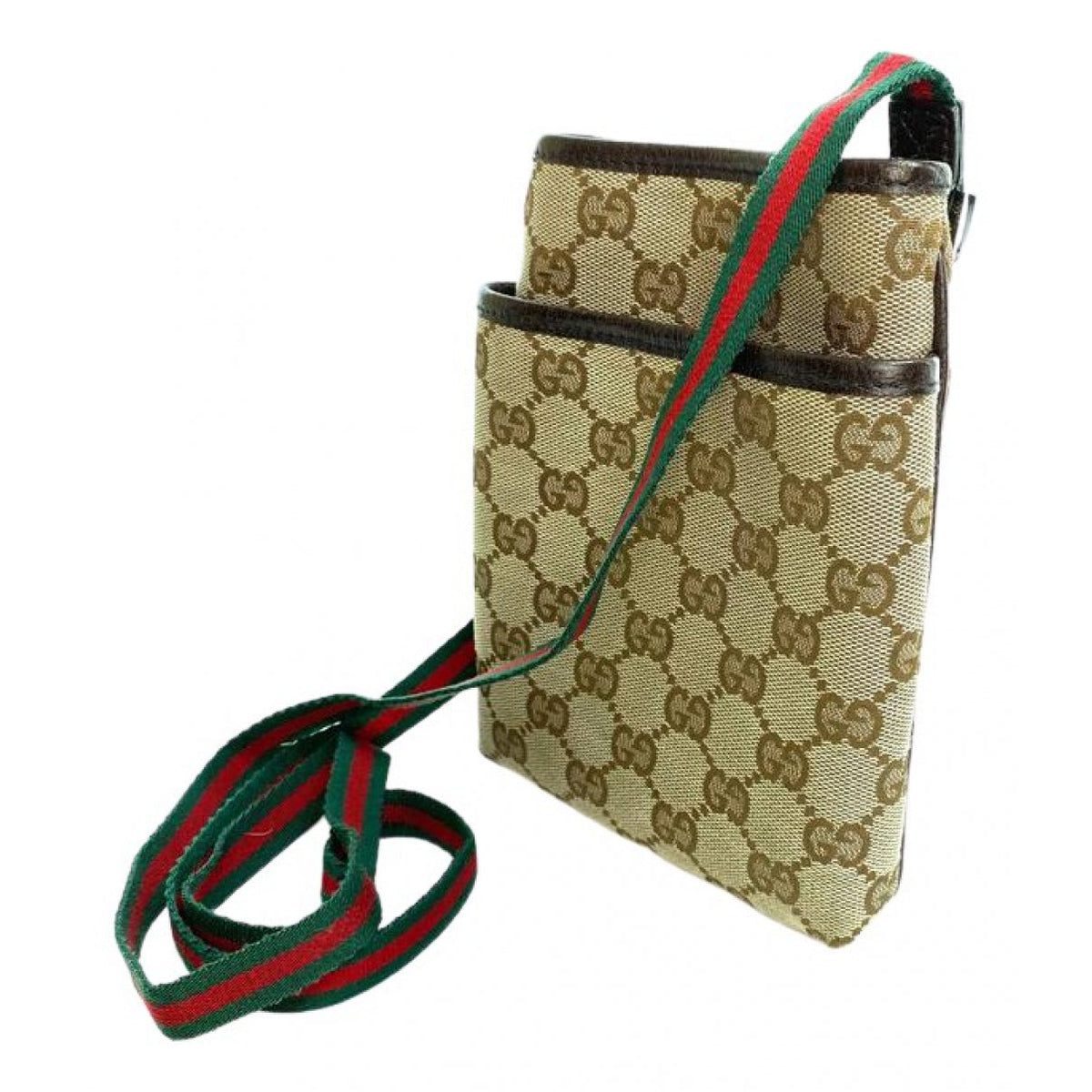 Gucci brown cloth handbag