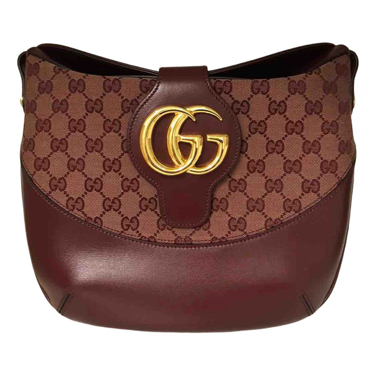 Gucci arli brown cloth handbag
