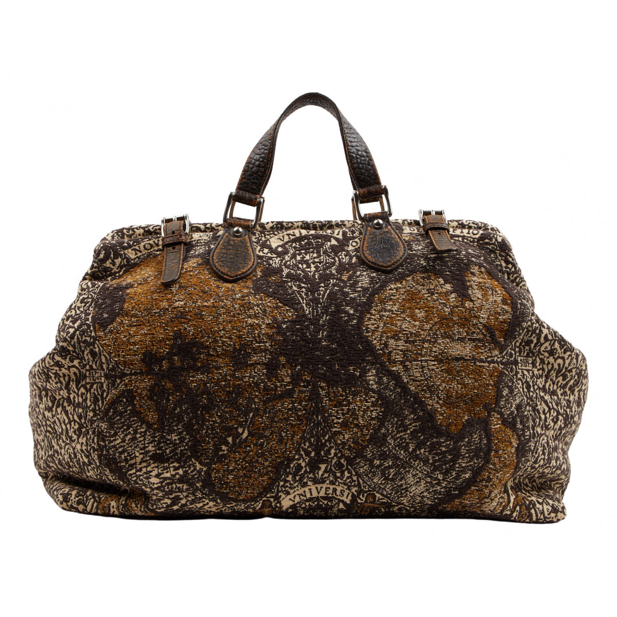Gucci brown cloth handbag