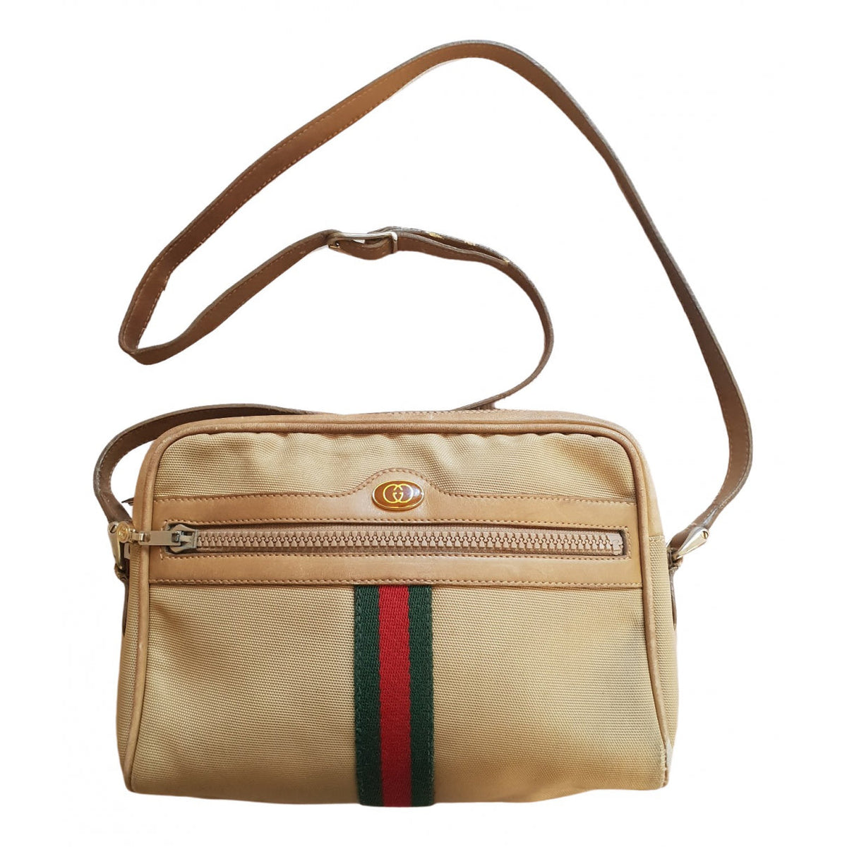 Gucci ophidia beige cloth handbag
