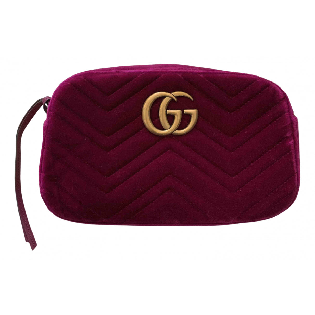 Gucci marmont burgundy velvet handbag