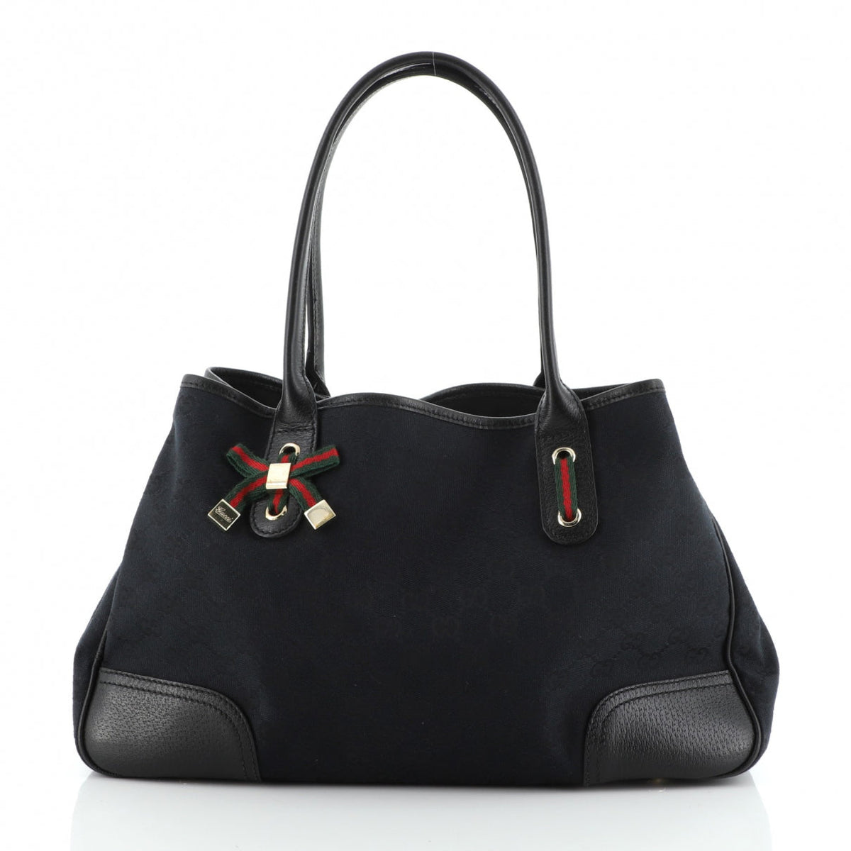 Gucci black leather handbag