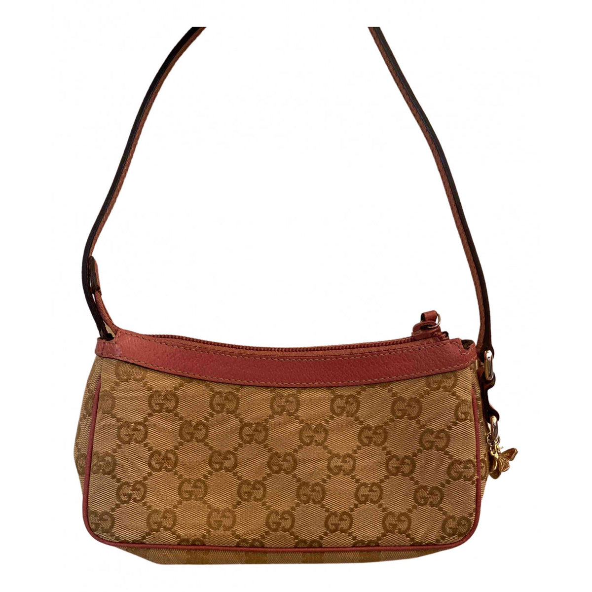 Gucci pink cloth clutch bag