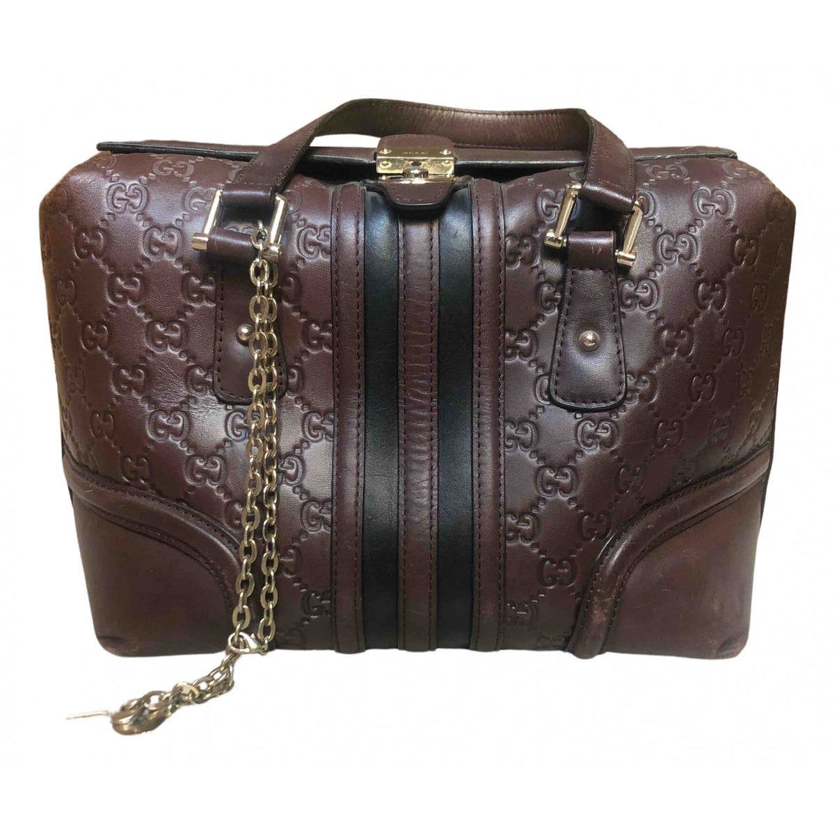 Gucci brown leather handbag