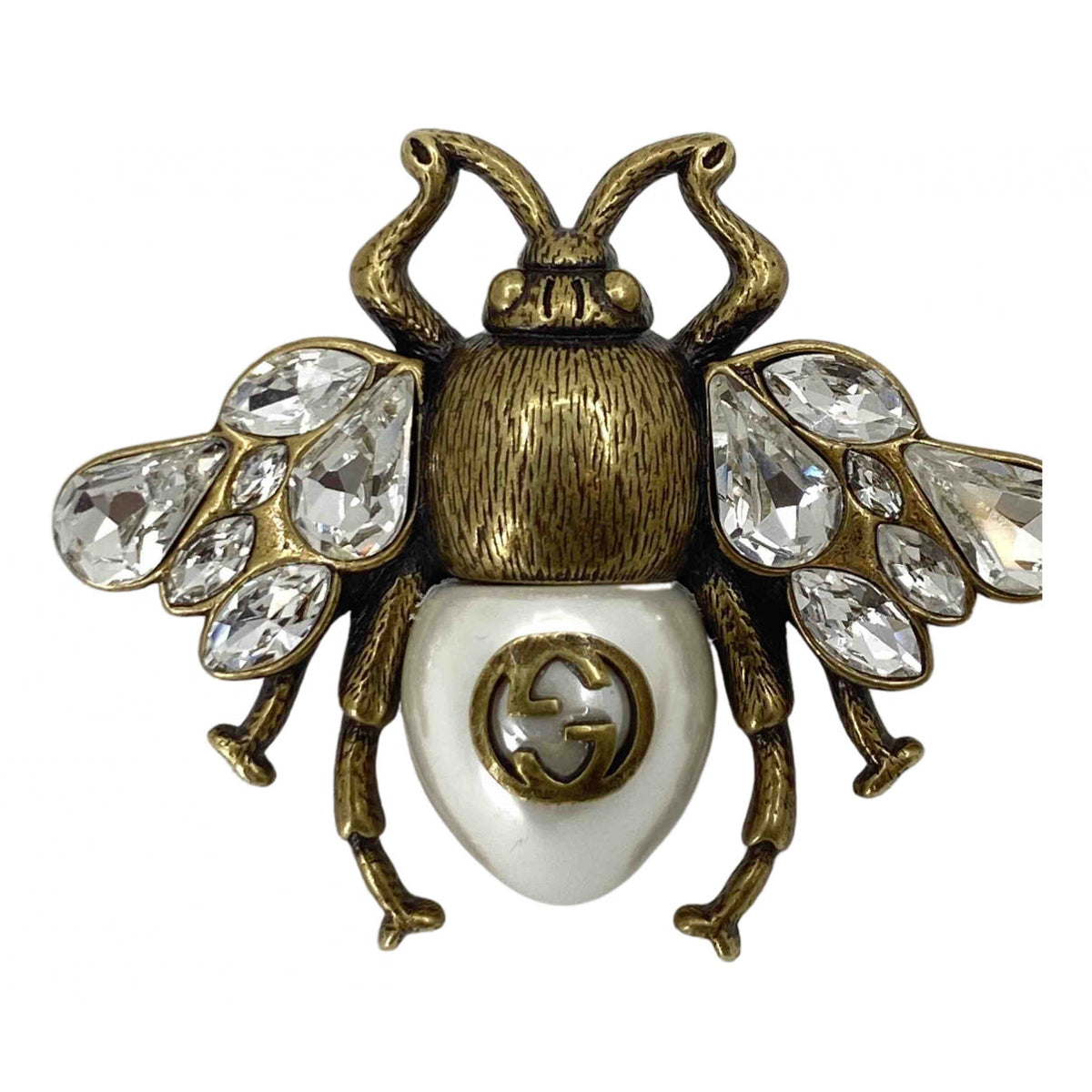 Gucci gold pins & brooches