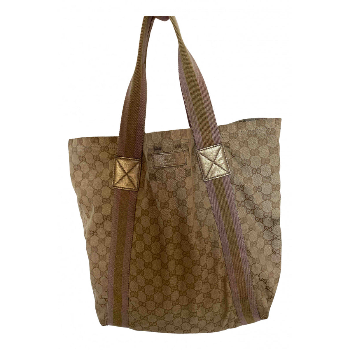 Gucci beige cloth handbag