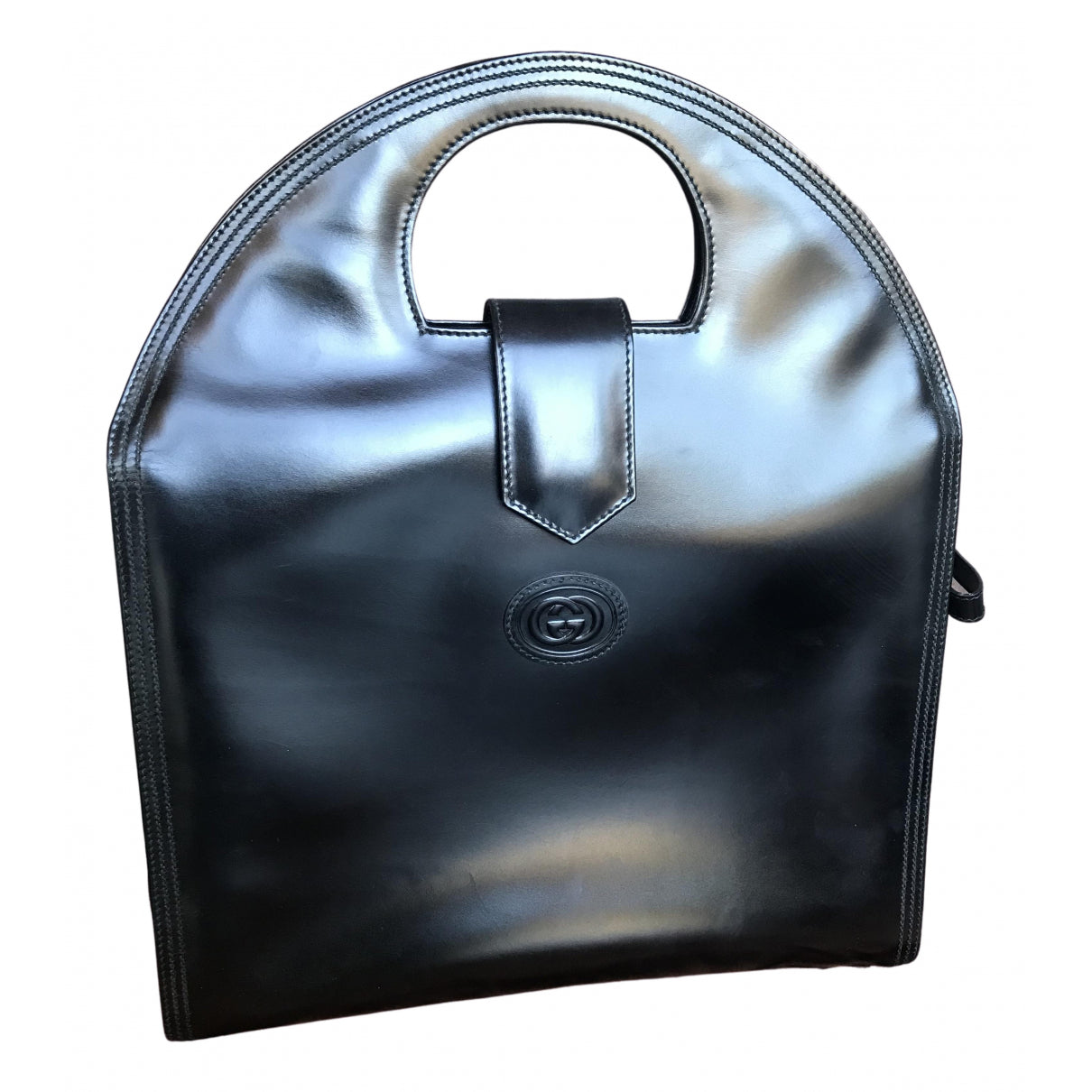 Gucci black leather handbag