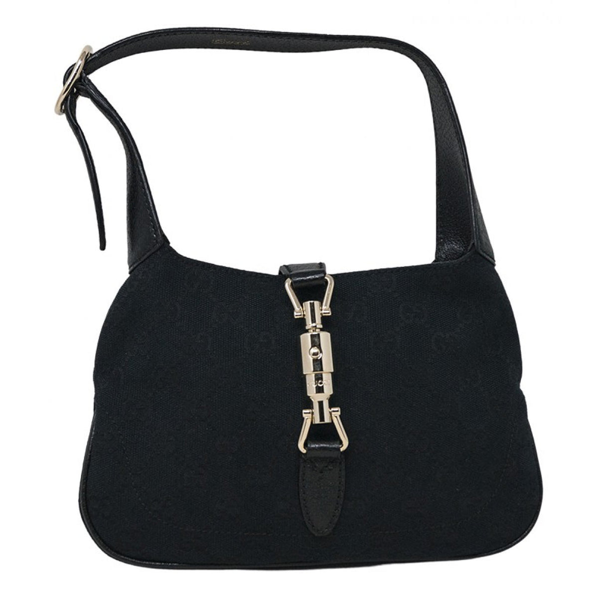 Gucci jackie vintage black cloth handbag