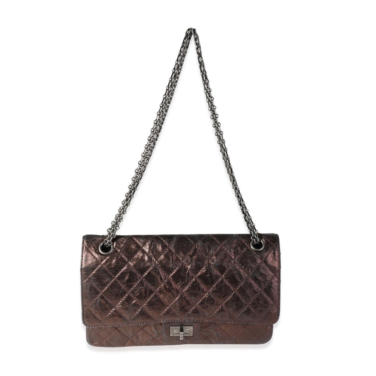 Chanel Bronze Metallic Quilted . Reissue Bag