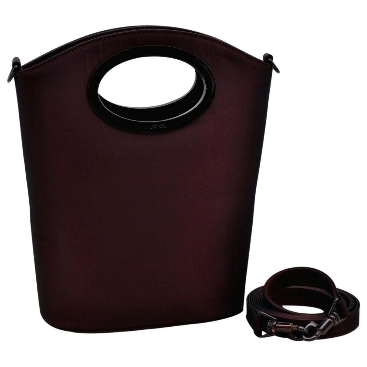Gucci burgundy cloth handbag