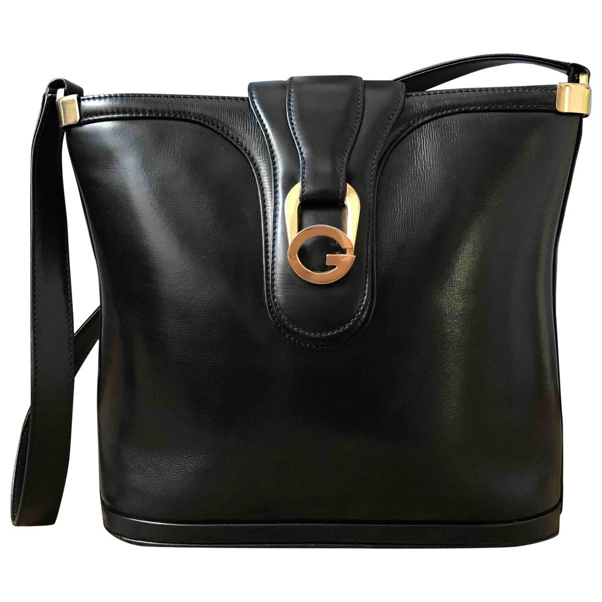 Gucci black leather handbag