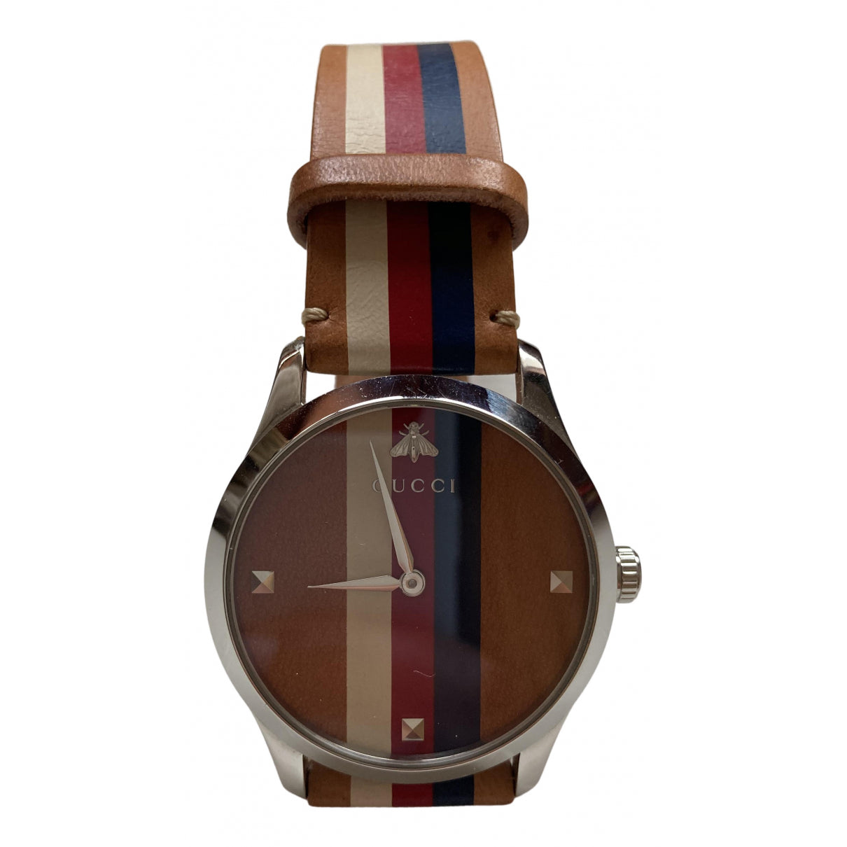 Gucci g-timeless brown steel watch