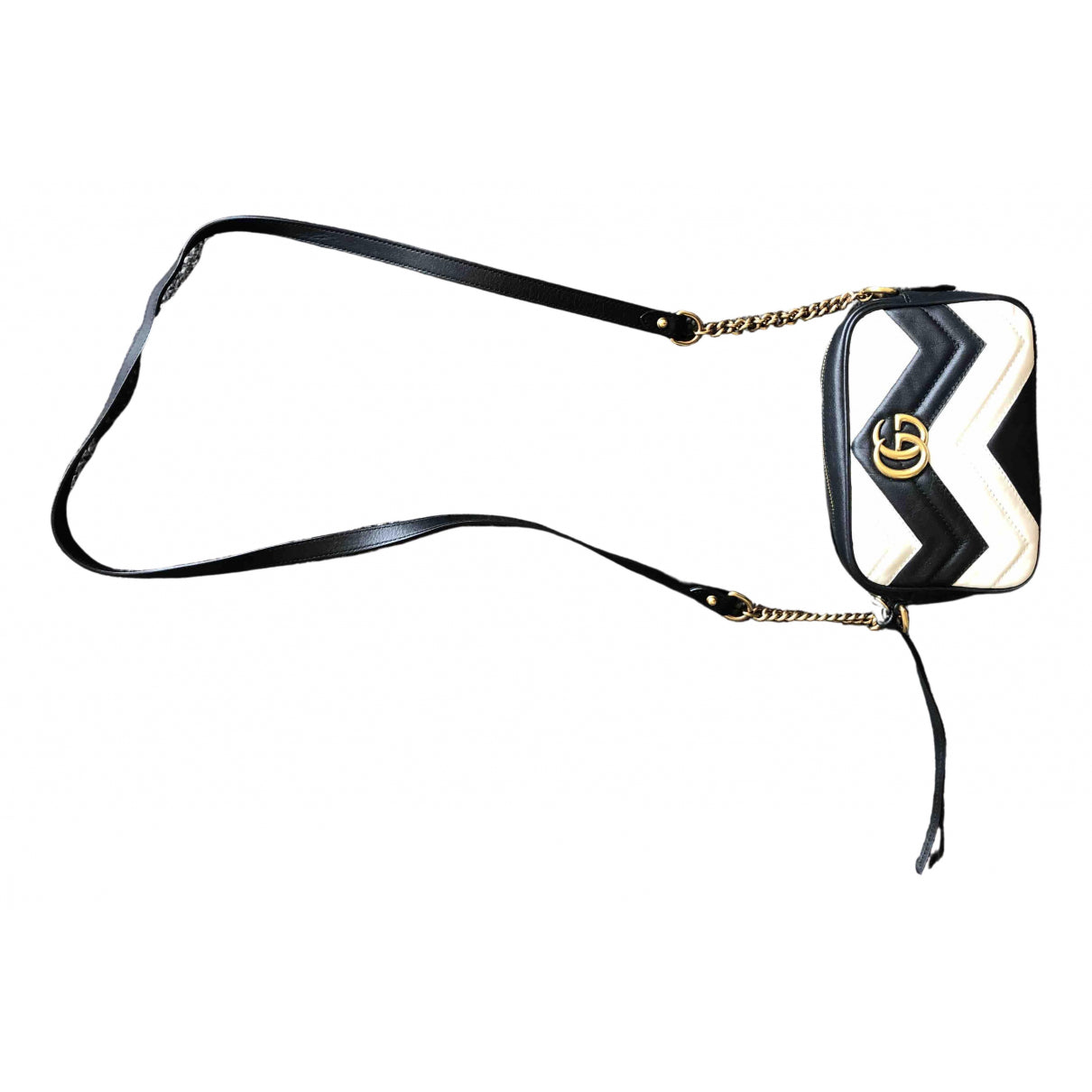 Gucci marmont black leather handbag