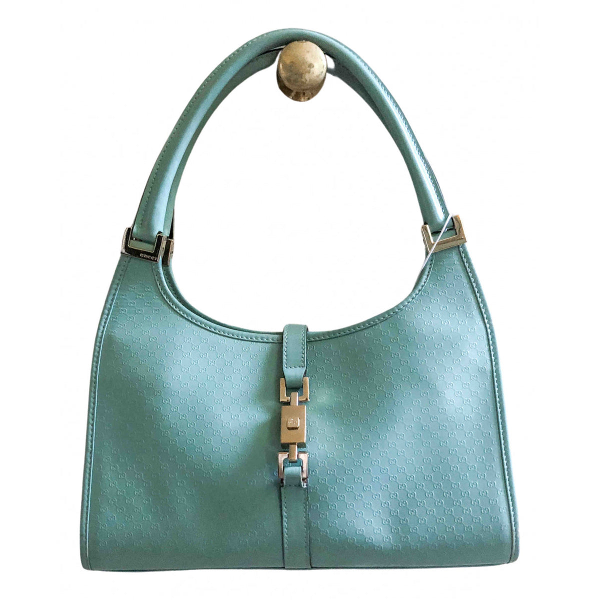 Gucci jackie vintage blue leather handbag