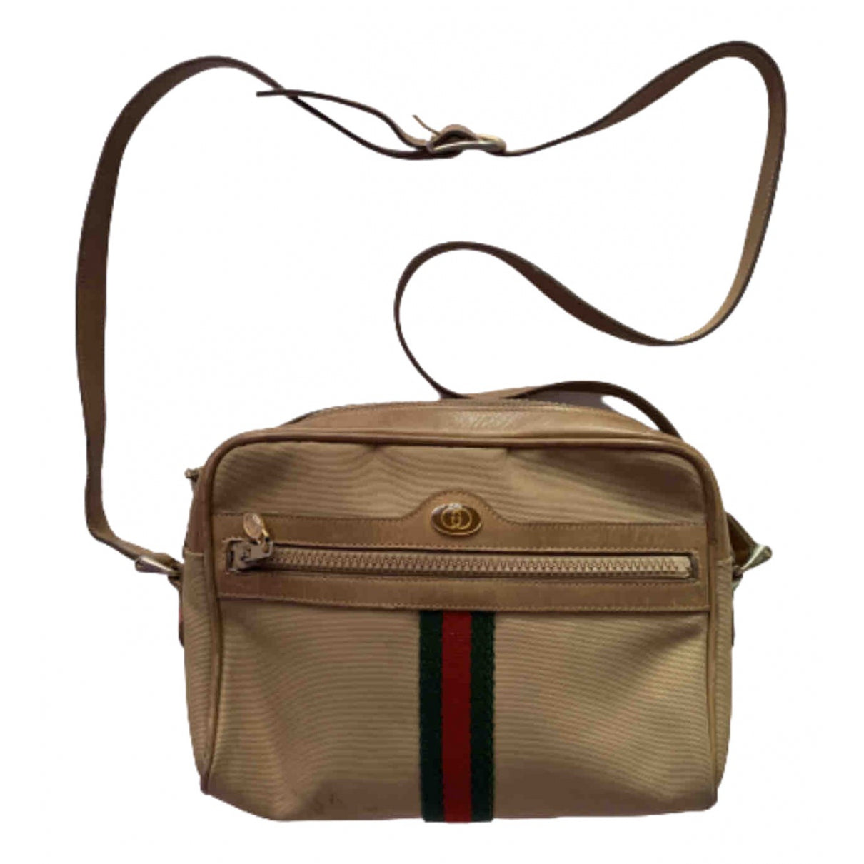 Gucci ophidia camel cloth clutch bag