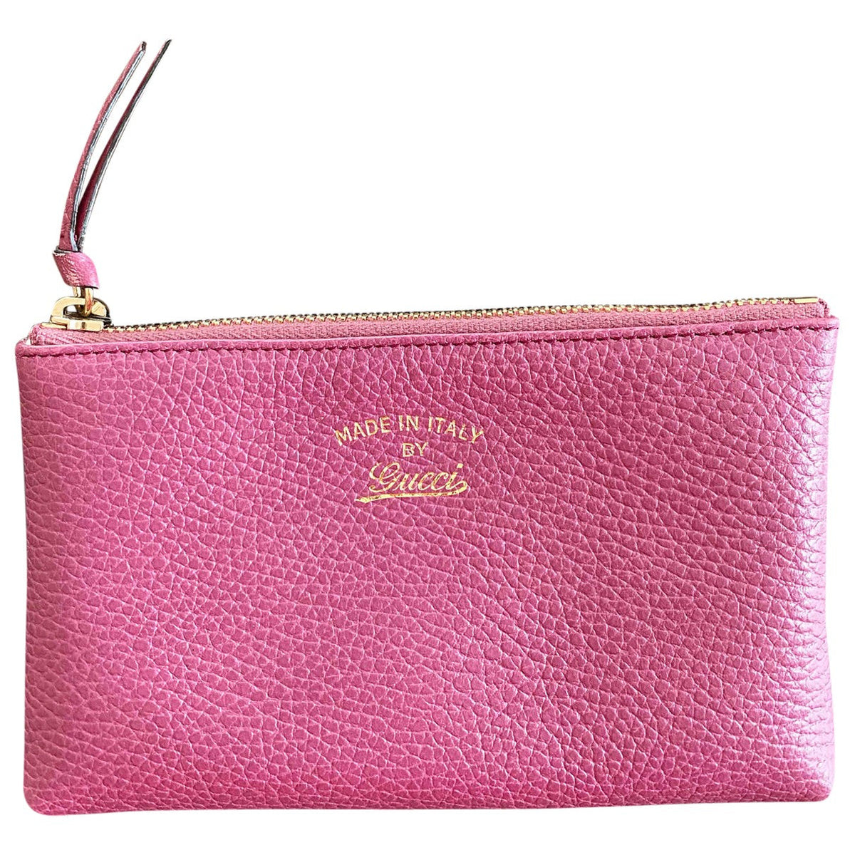 Gucci pink leather travel bag