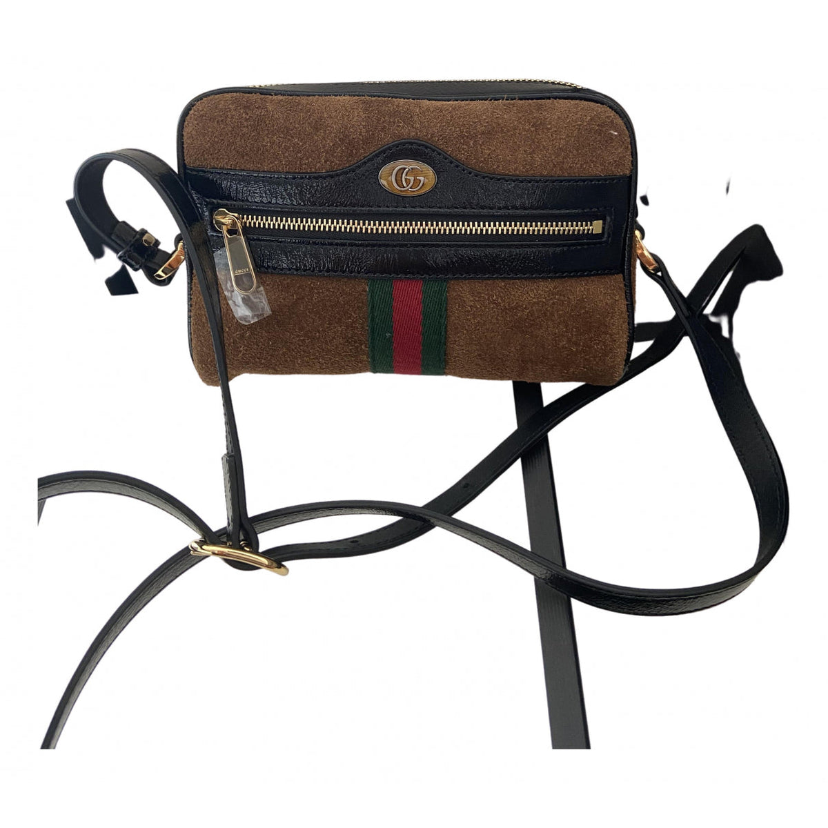 Gucci ophidia brown suede handbag