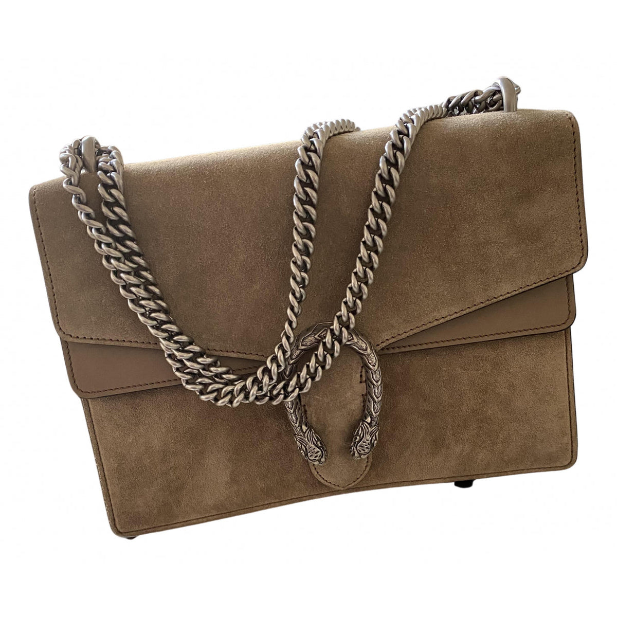 Gucci dionysus beige suede handbag