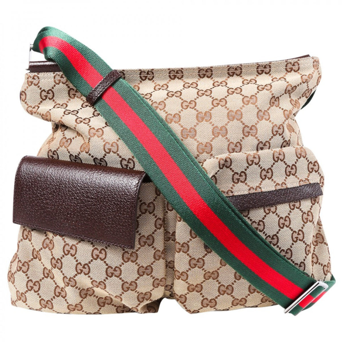 Gucci brown cloth handbag