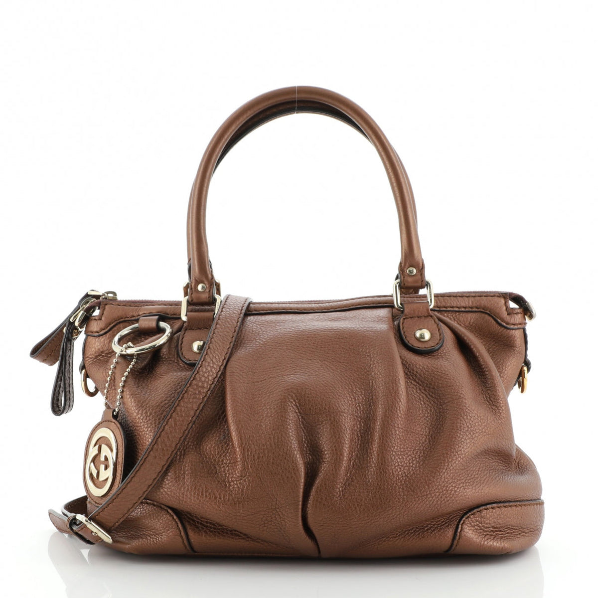 Gucci brown leather handbag