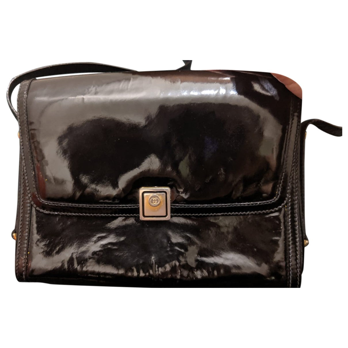 Gucci black synthetic handbag