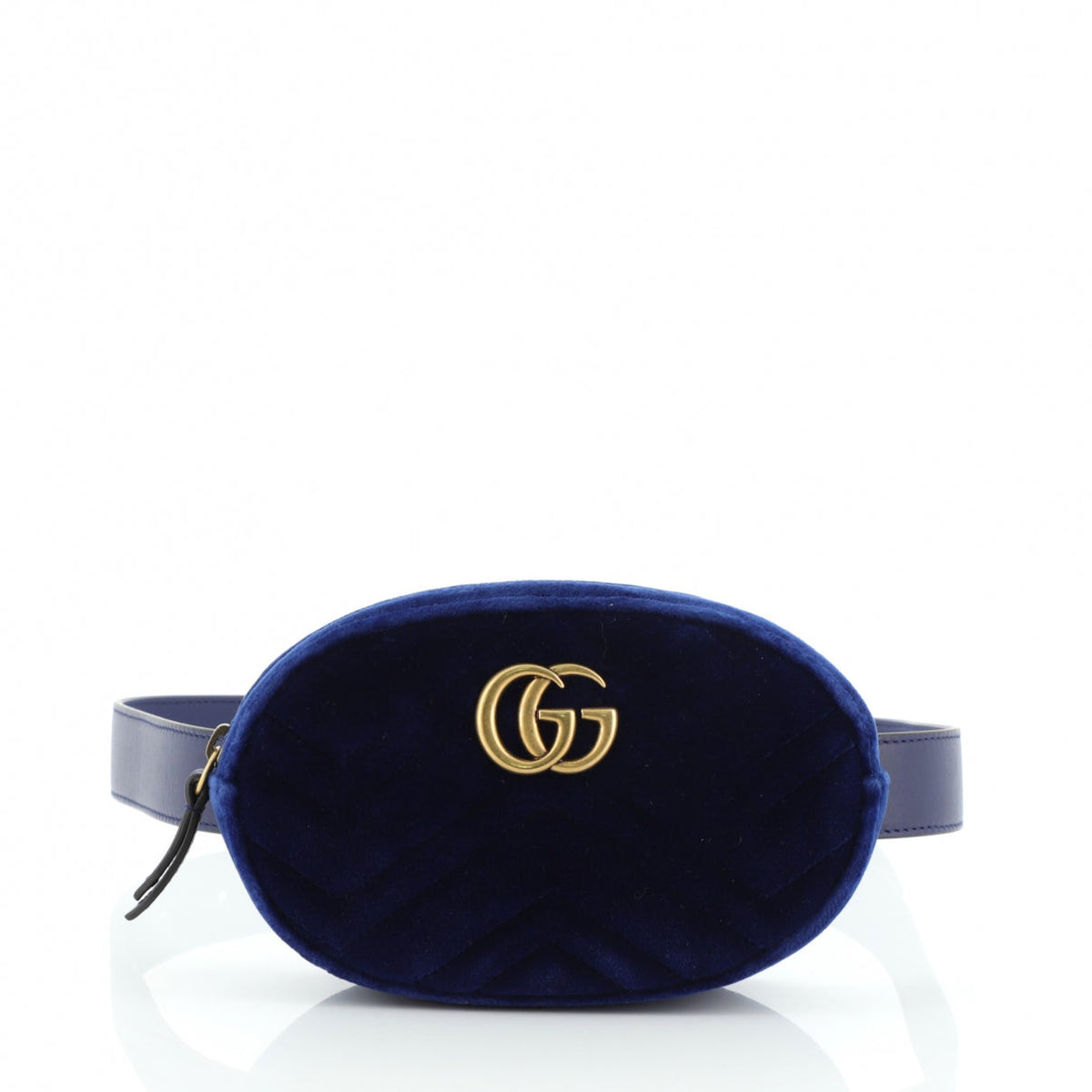 Gucci blue leather handbag