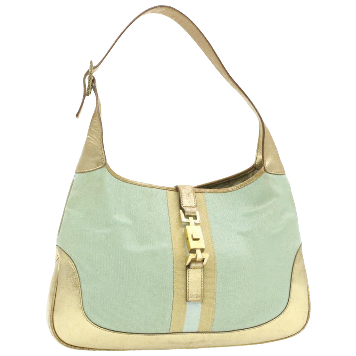 Gucci blue cloth handbag