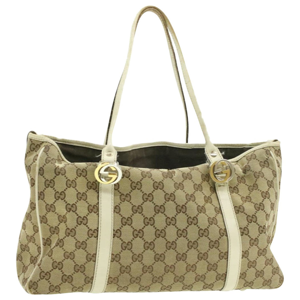 Gucci beige cloth handbag