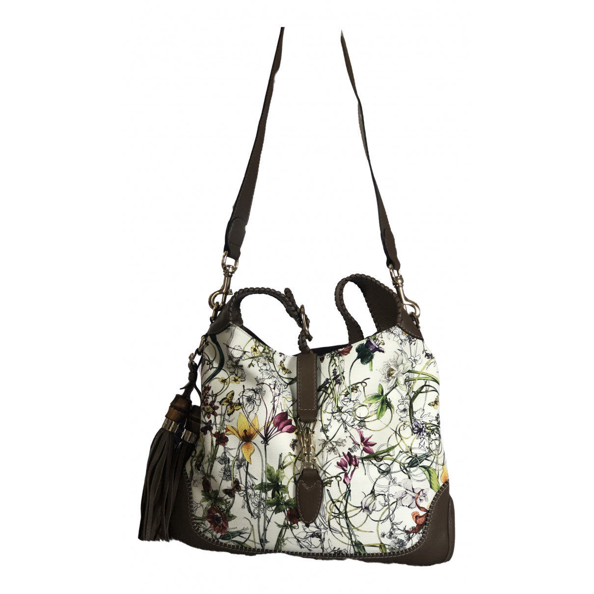 Gucci jackie brown cloth handbag