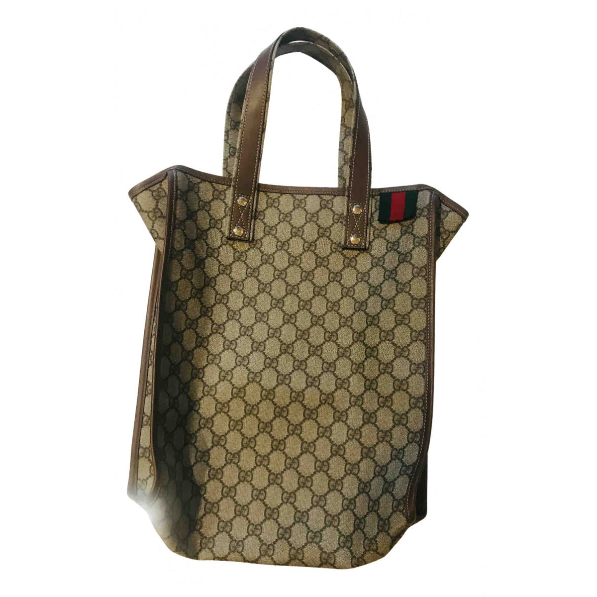 Gucci beige cloth handbag