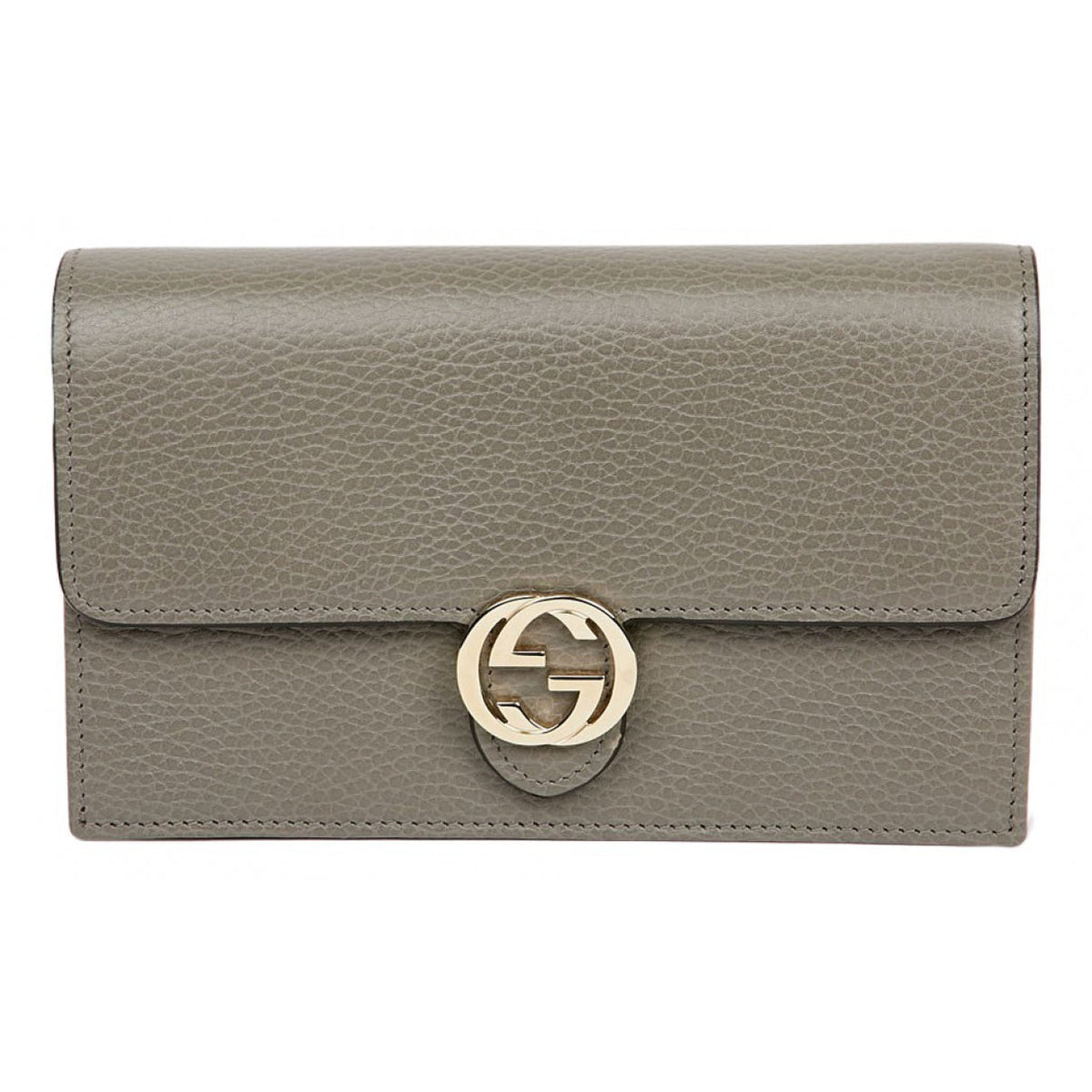 Gucci interlocking grey leather handbag