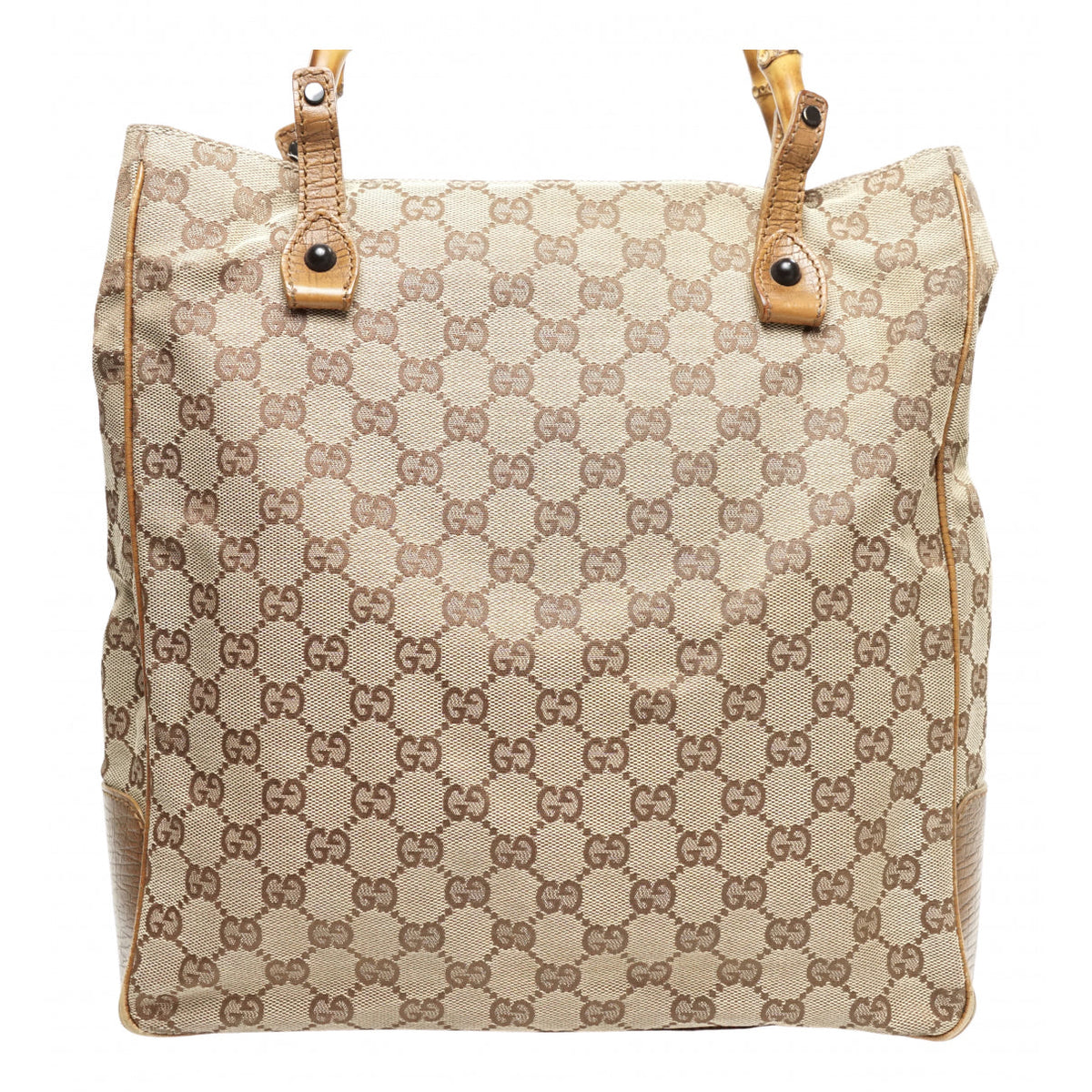 Gucci brown cloth handbag