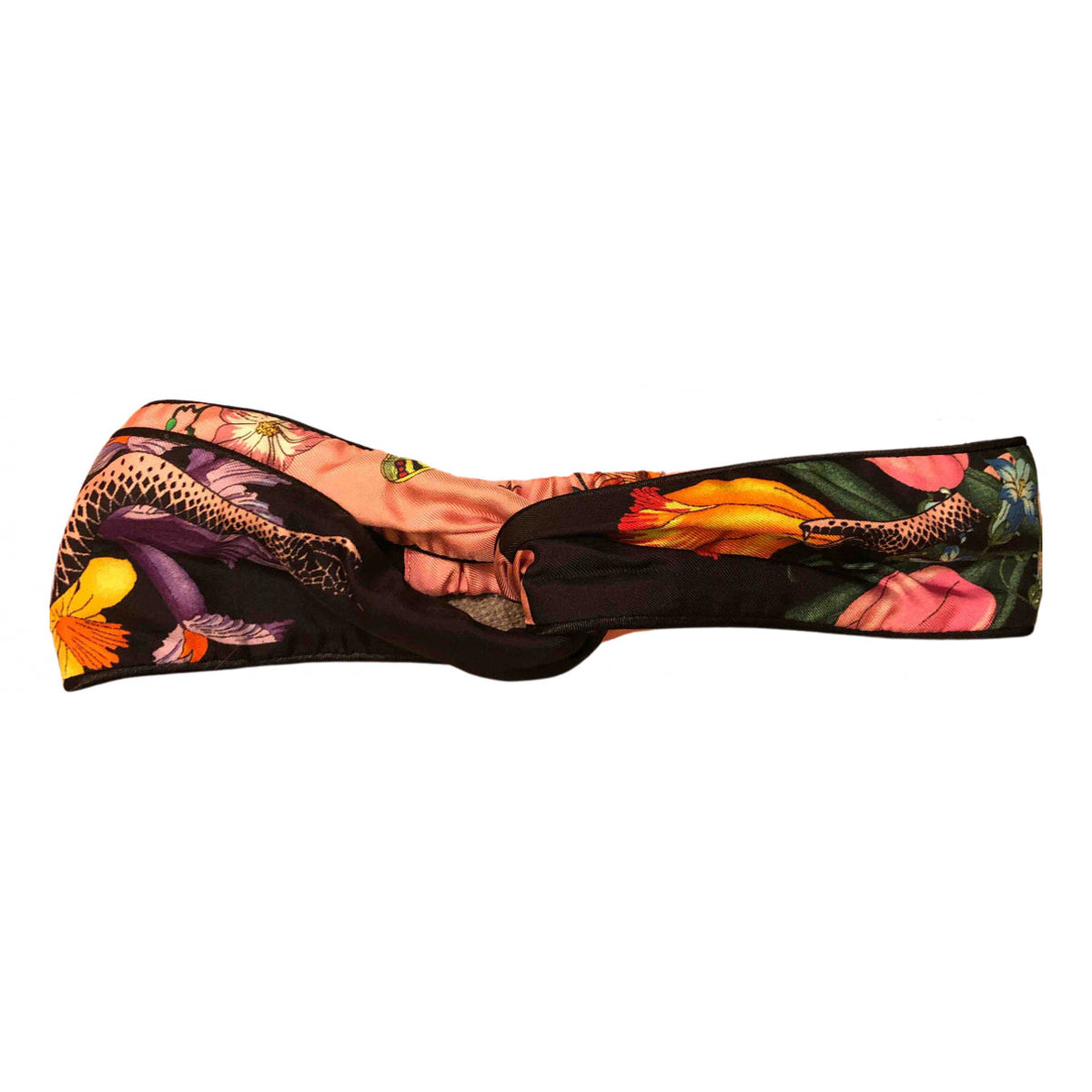 Gucci black silk hair accessories