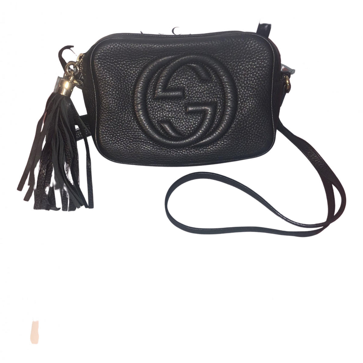 Gucci soho black leather handbag