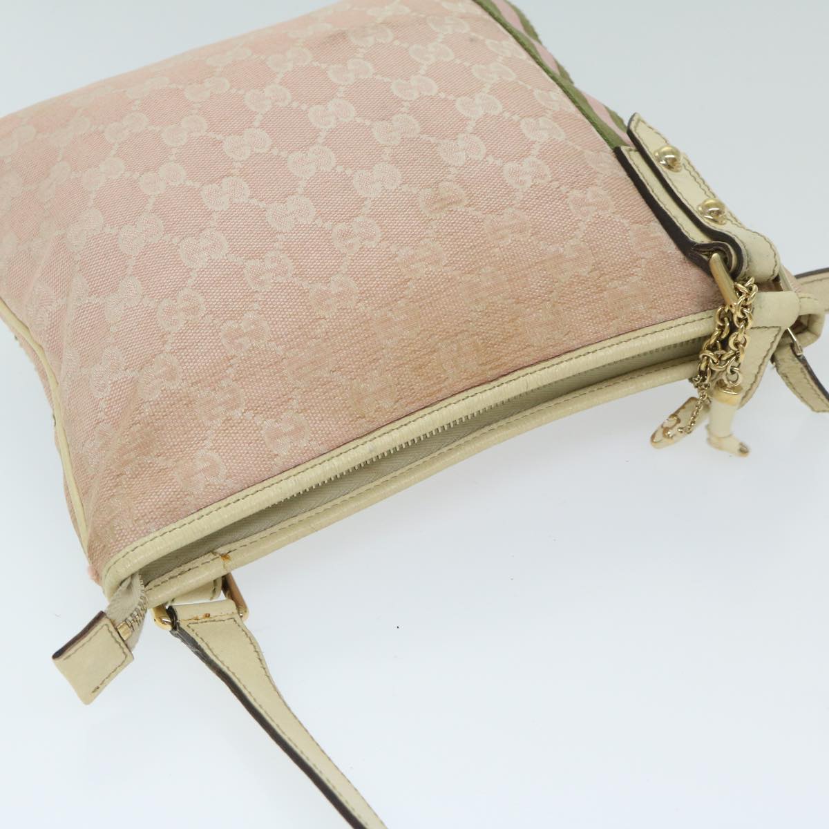 Gucci Pink Canvas Shoulder Bag