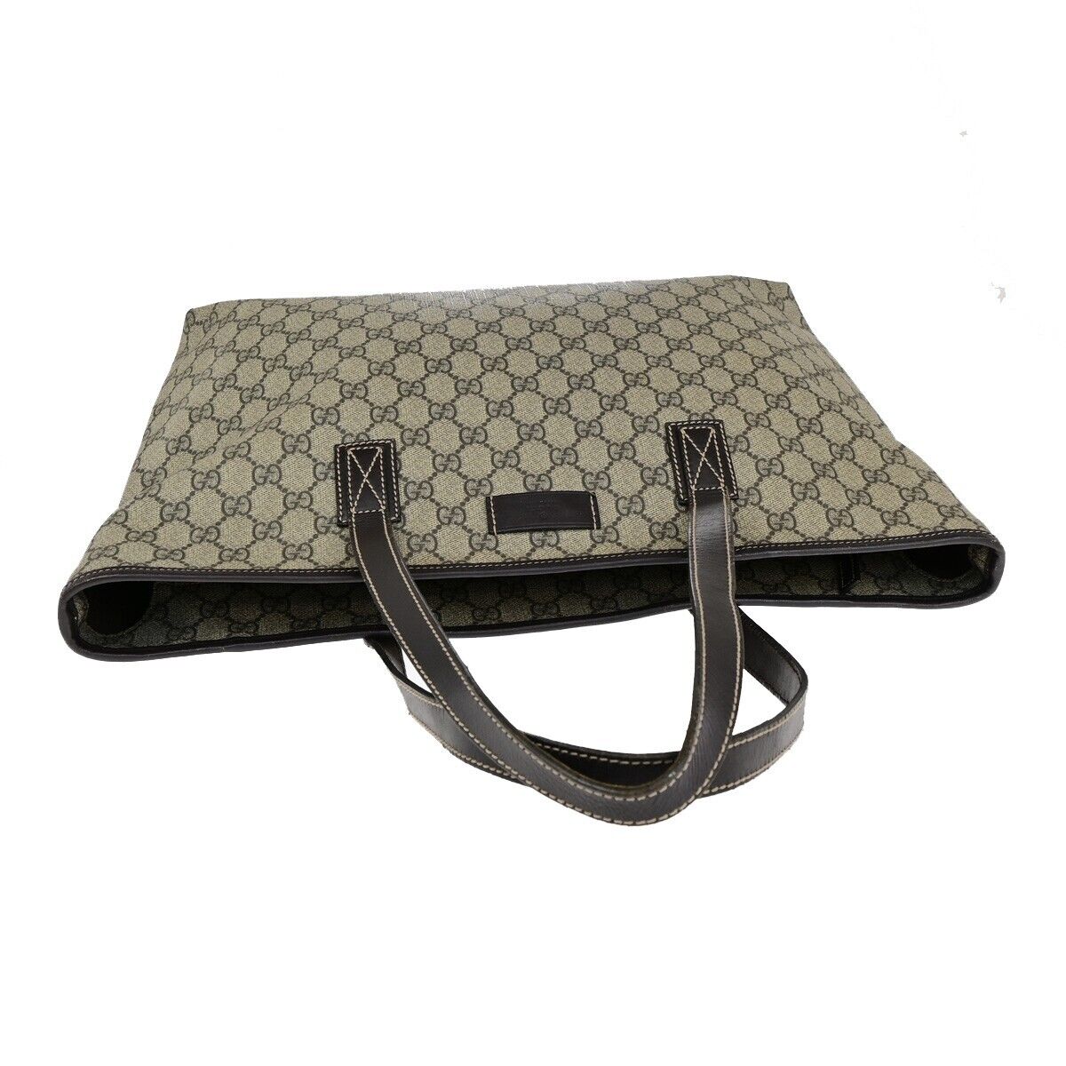 Gucci Cabas Beige Canvas Handbag