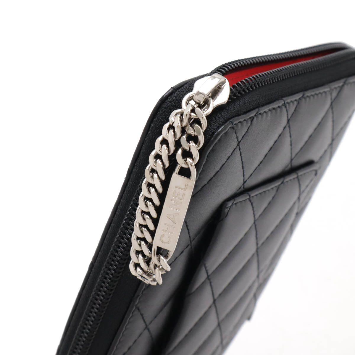 Chanel Cambon Line Coco Mark Organizer Long Wallet Leather A48660
