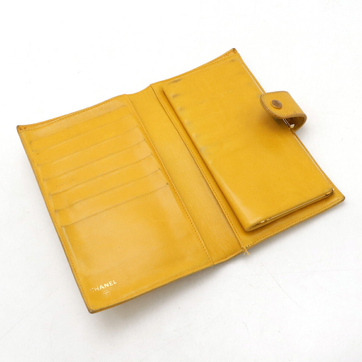 Chanel Coco Mark Caviar Leather Long Wallet