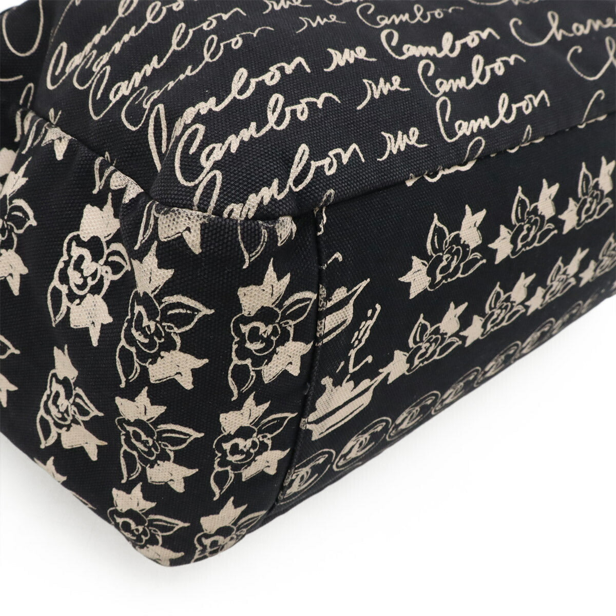 Chanel Camellia 2way bag Canvas